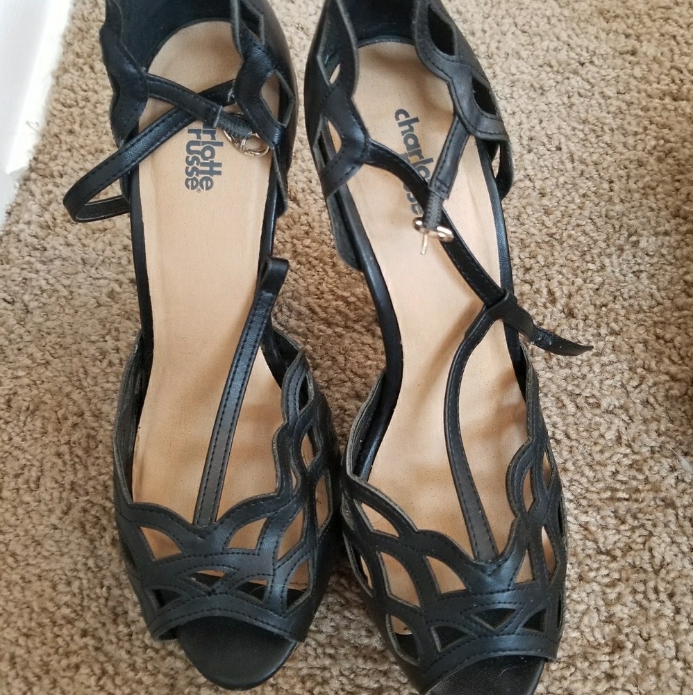 Charlotte Russe black sandal stiletto